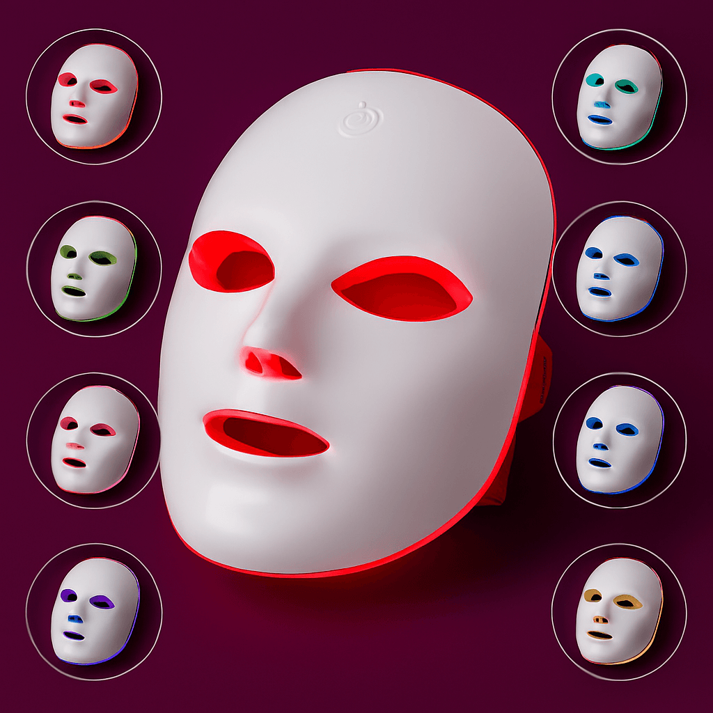 Máscara de Led 7 Cores para Skin Care Beleza Dedicada