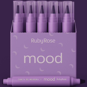 Caneta Delineadora 2 em 1 de Carimbo Ruby Rose Beleza Dedicada
