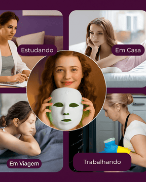 Máscara de Led 7 Cores para Skin Care Beleza Dedicada